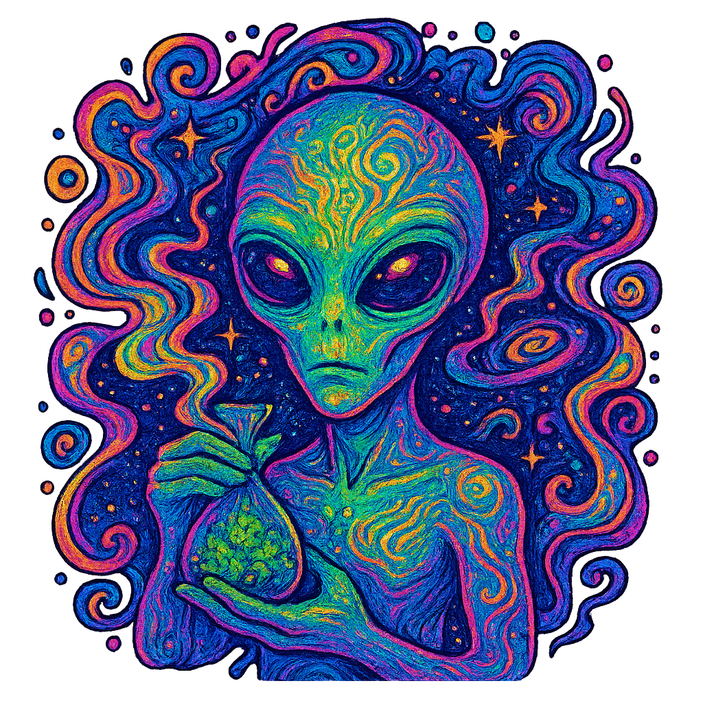"Alien Sack" Psychedelic Tee